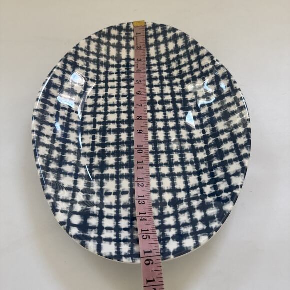 Crate and Barrel Oval Serving‎ Platter Summer Beachy Abstract - Picture 7 of 9